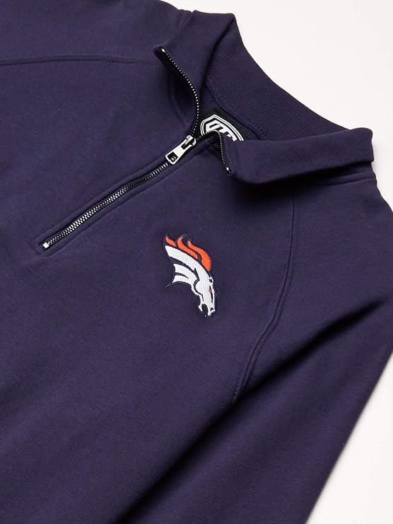 Men's Fleece 1/4-Zip Pullover -Denver Broncos -XLarge