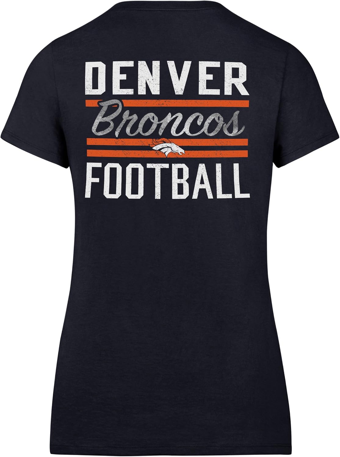 Denver Broncos Women's Rival V-Neck Tee -Large