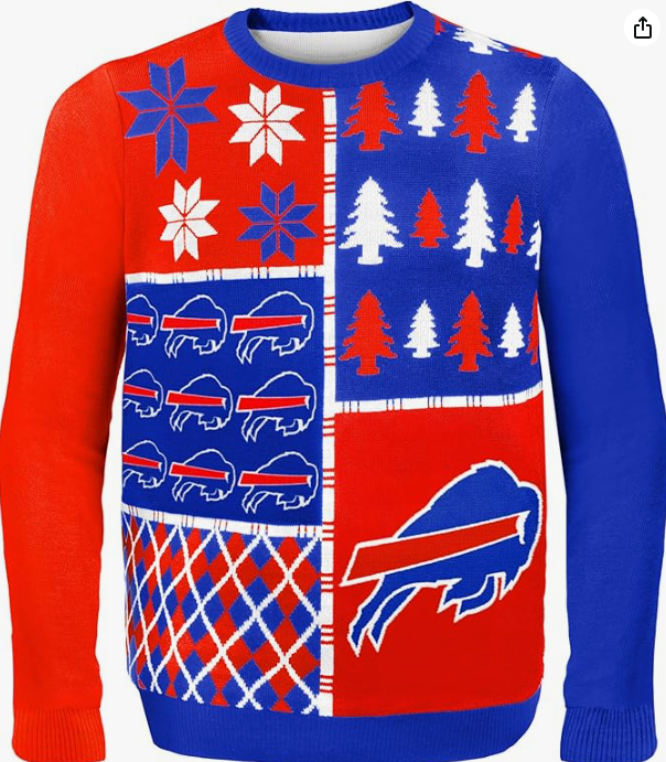 FOCO NFL Buffalo Bills Ugly Sweatshirt -XLarge